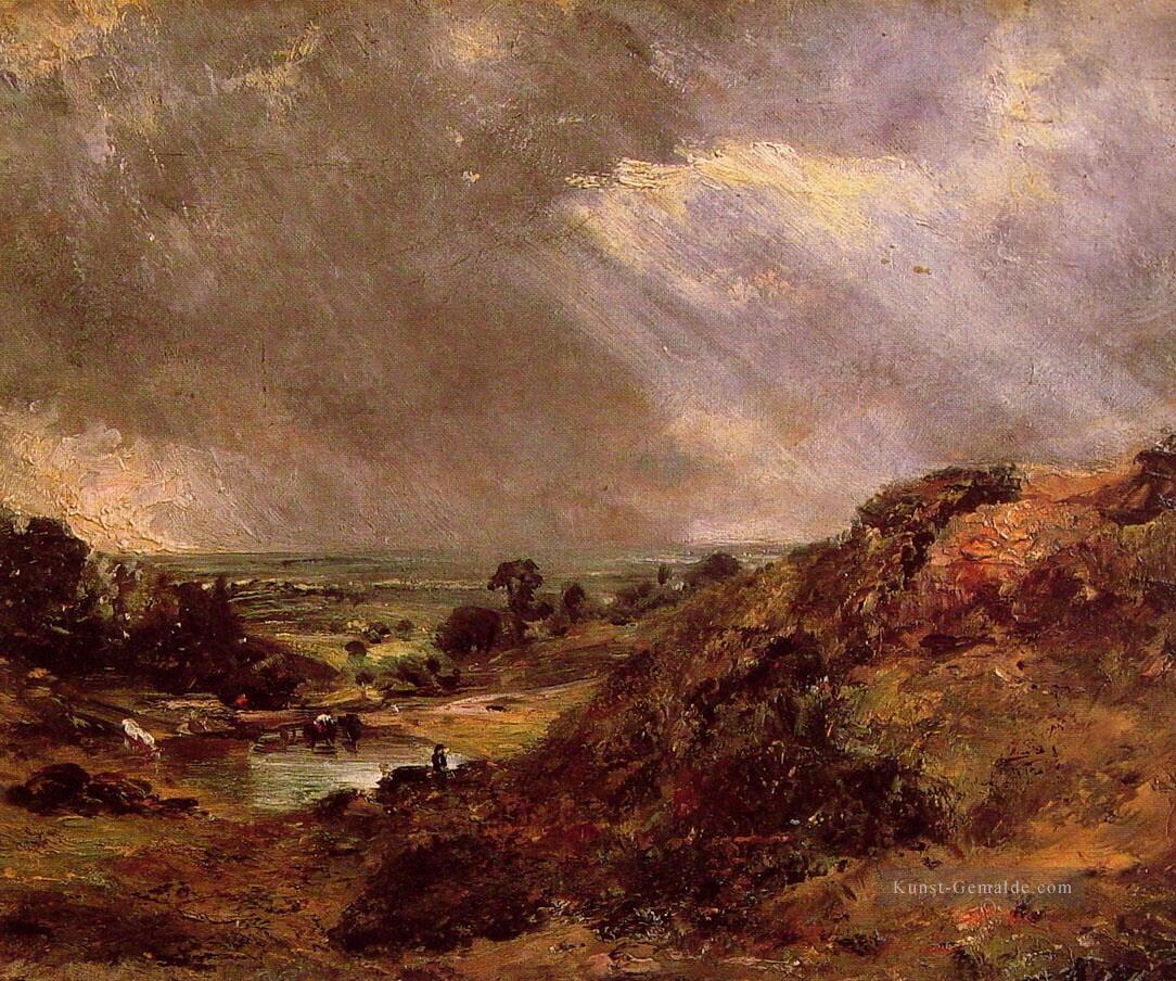 Ast Hill Pond Hampstead Romantischen Landschaft John Constable Ölgemälde